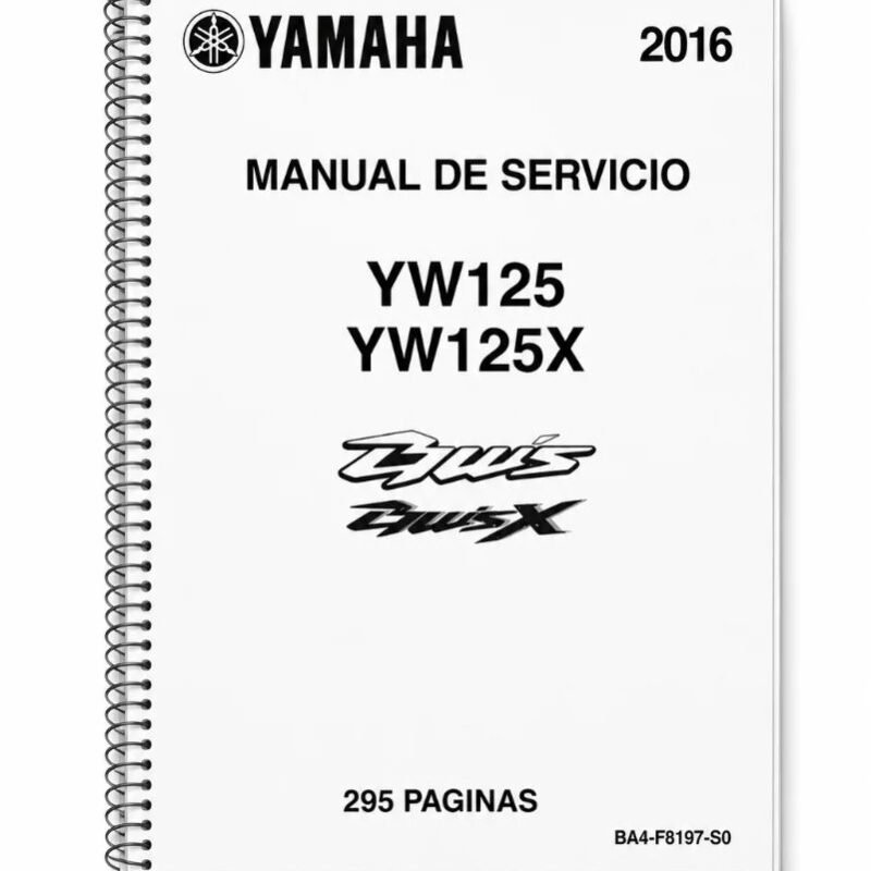 Manual Taller Yamaha YW125 YW125X 2016