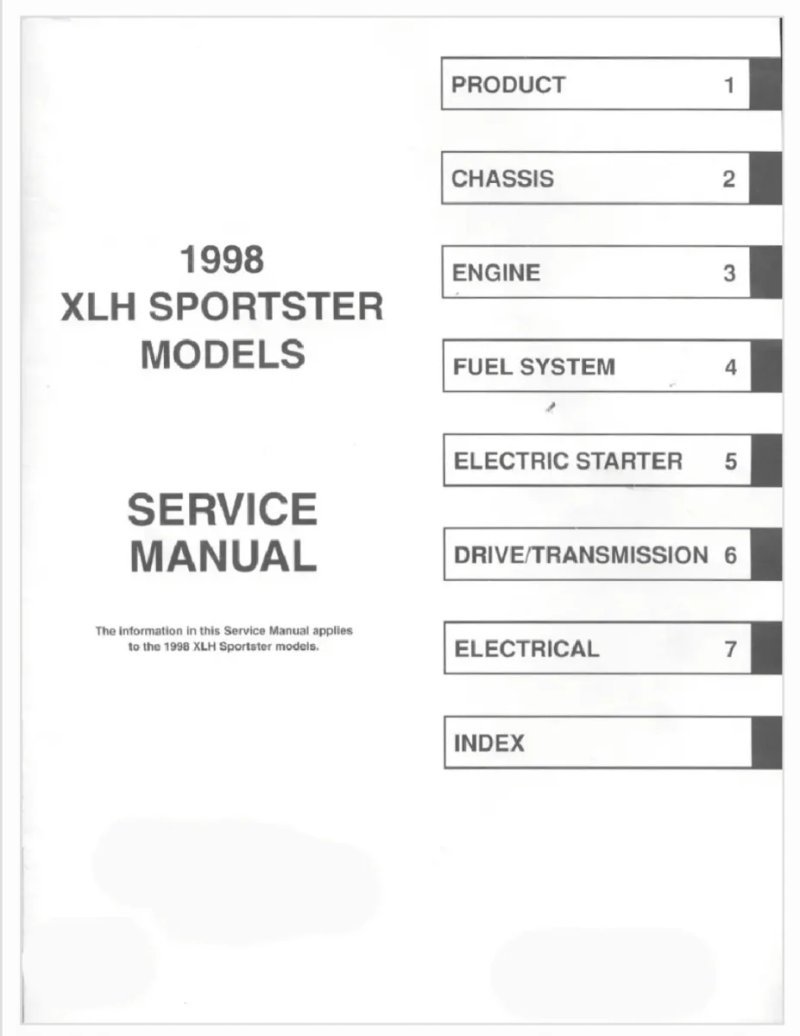 Manual de Taller Harley Davidson XLH 1998 - Imagen 2