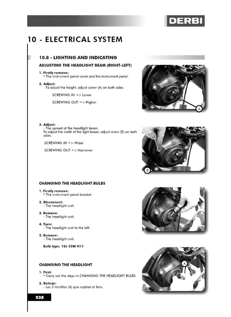 Manual de Taller Derbi GPR 125 4T - Imagen 4