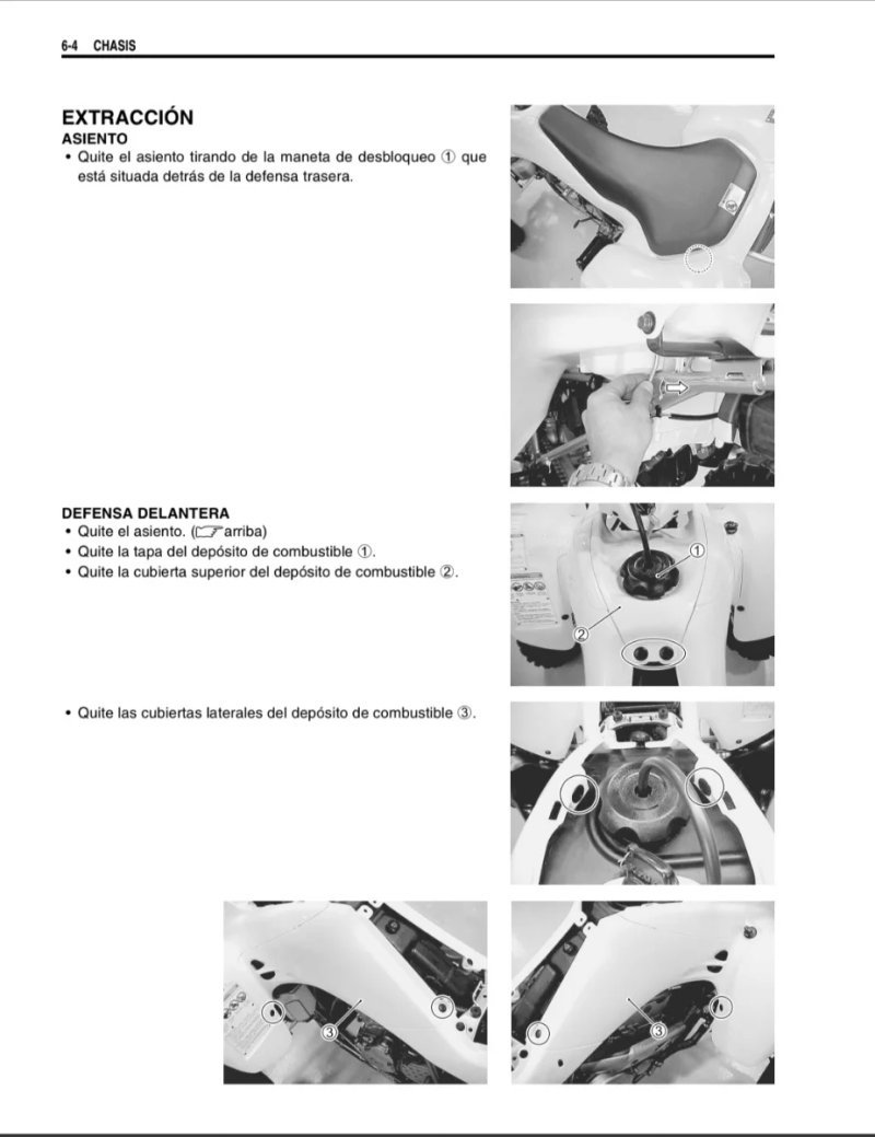 Manual de Taller Suzuki LT-Z400 2006 - Imagen 3