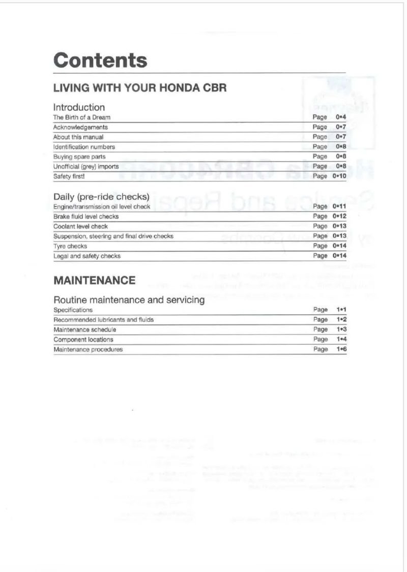 Manual de Taller Honda CBR400RR 1988-1999 - Imagen 2