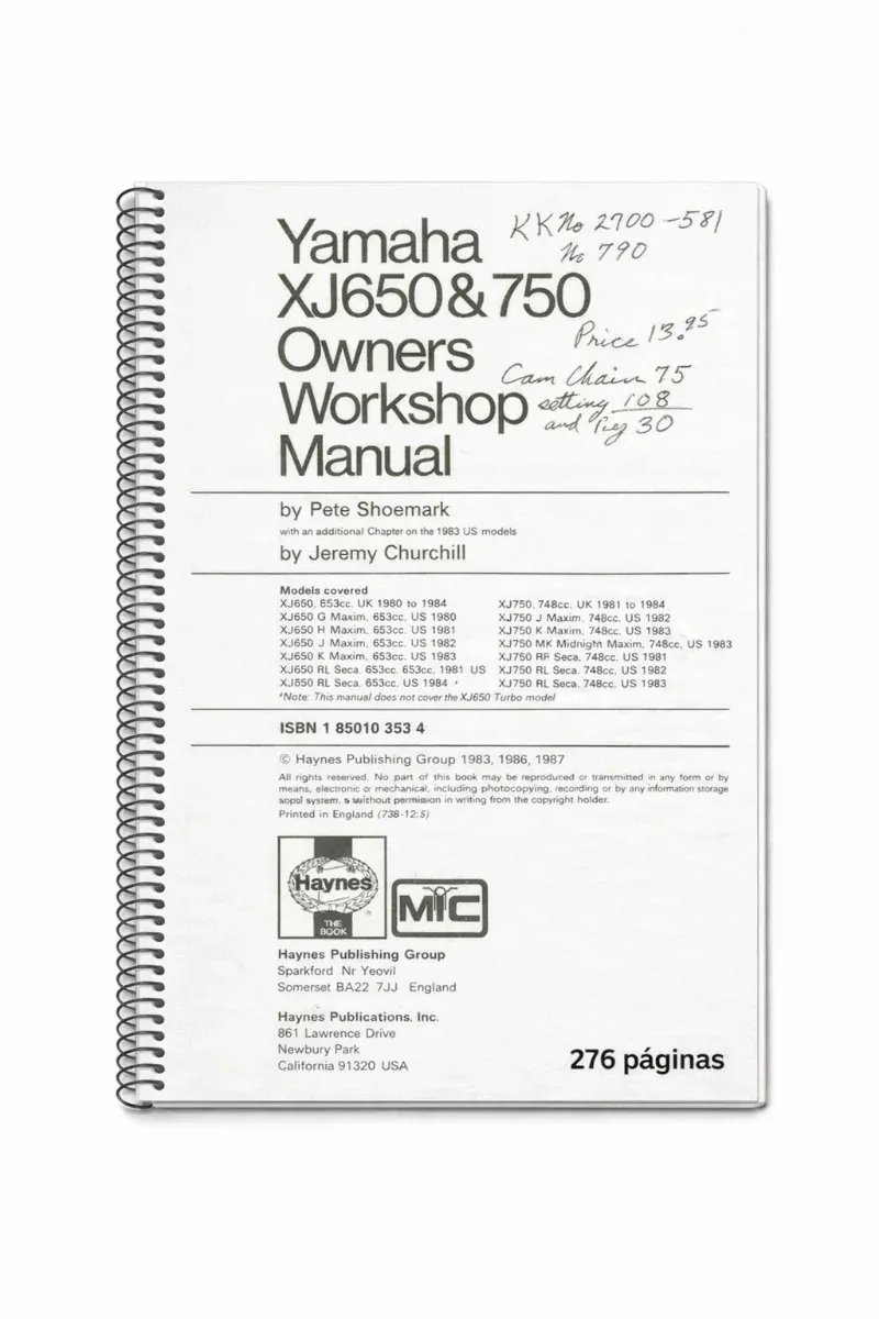 Manual de Taller Yamaha XJ650 & 750