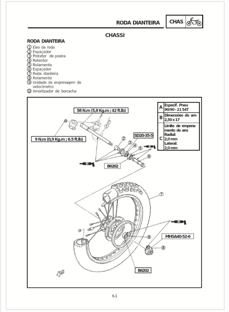 Manual de Taller Yamaha XT600 E 1999 - Imagen 3
