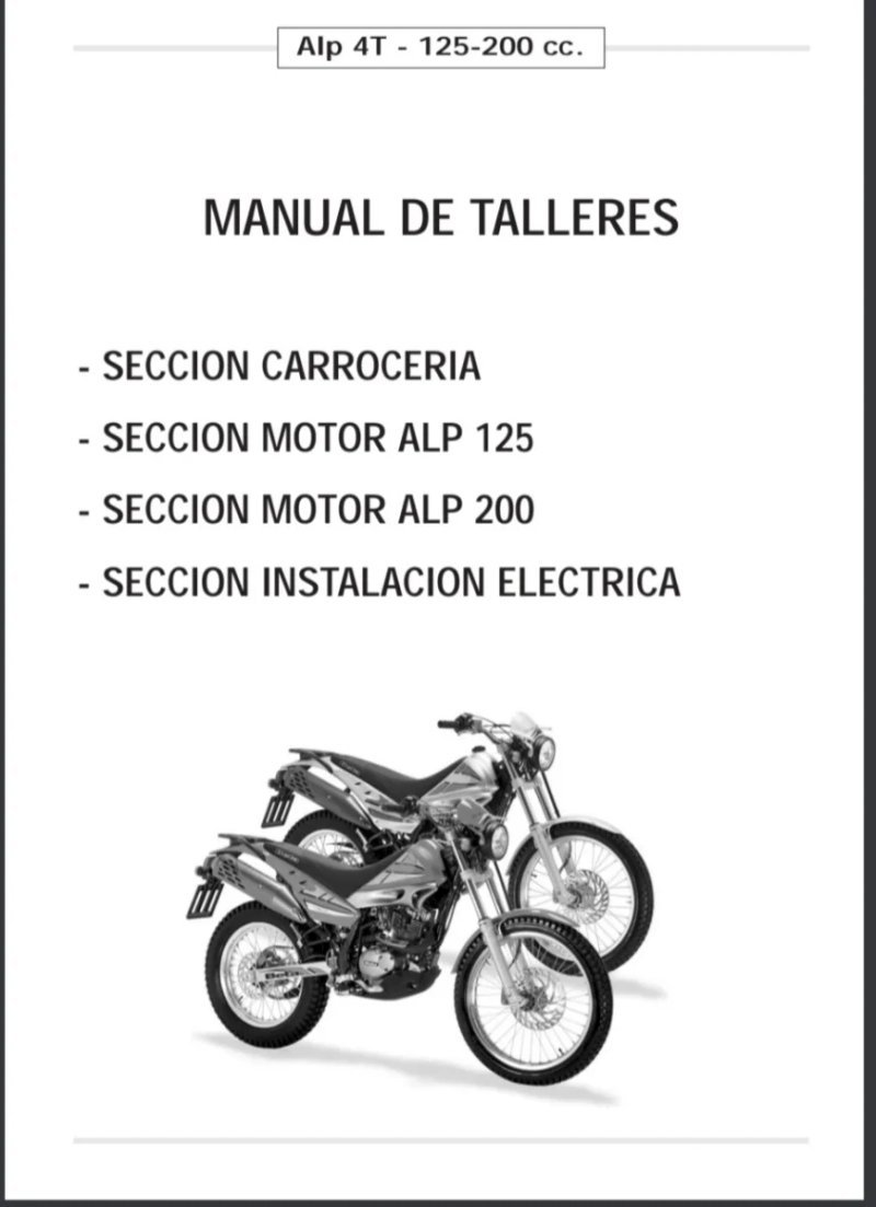 Manual de Talleres Beta ALP 4T 125/200 2007 - Imagen 2