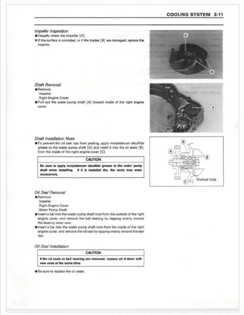 Manual de Taller Kawasaki KX125 KX250 1994-1998 - Imagen 3