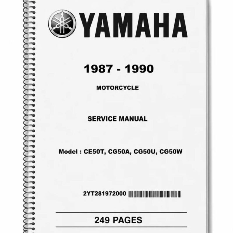 Manual de Taller Yamaha Jog CE50T CG50A 1987-1990