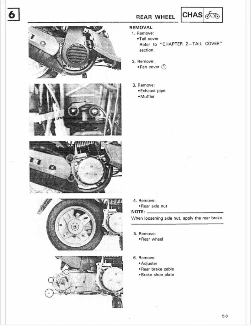 Manual de Taller Yamaha Jog CE50T CG50A 1987-1990 - Imagen 3
