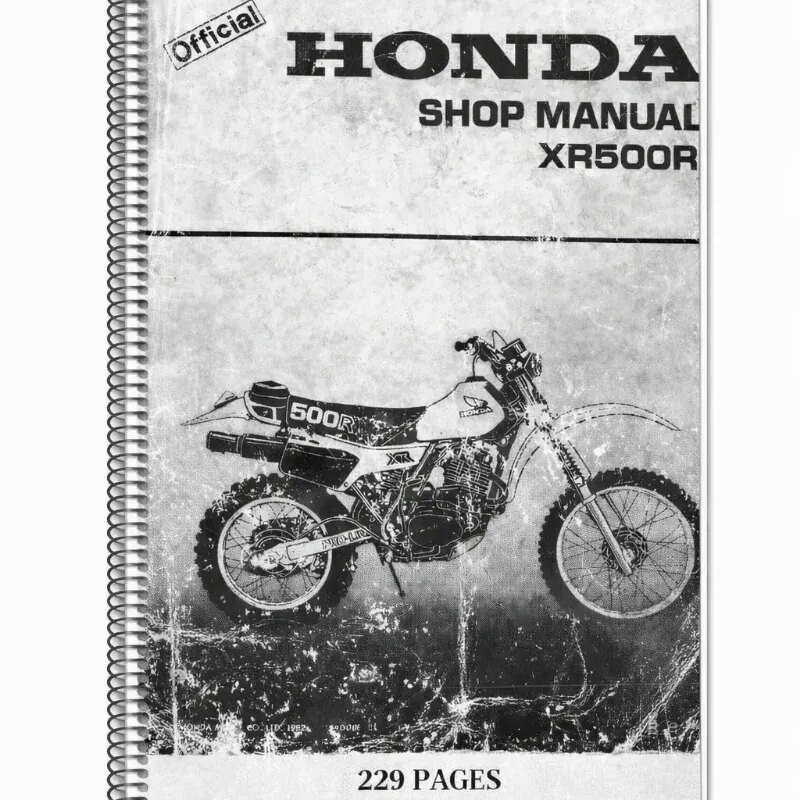 Manual de Taller Honda XR500R 1982