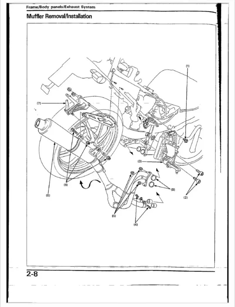 Manual de Taller Honda VFR 400R 1990 - Imagen 3
