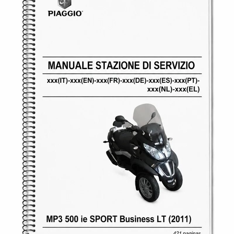 Manual Taller Piaggio MP3 500 ie SPORT Business2011