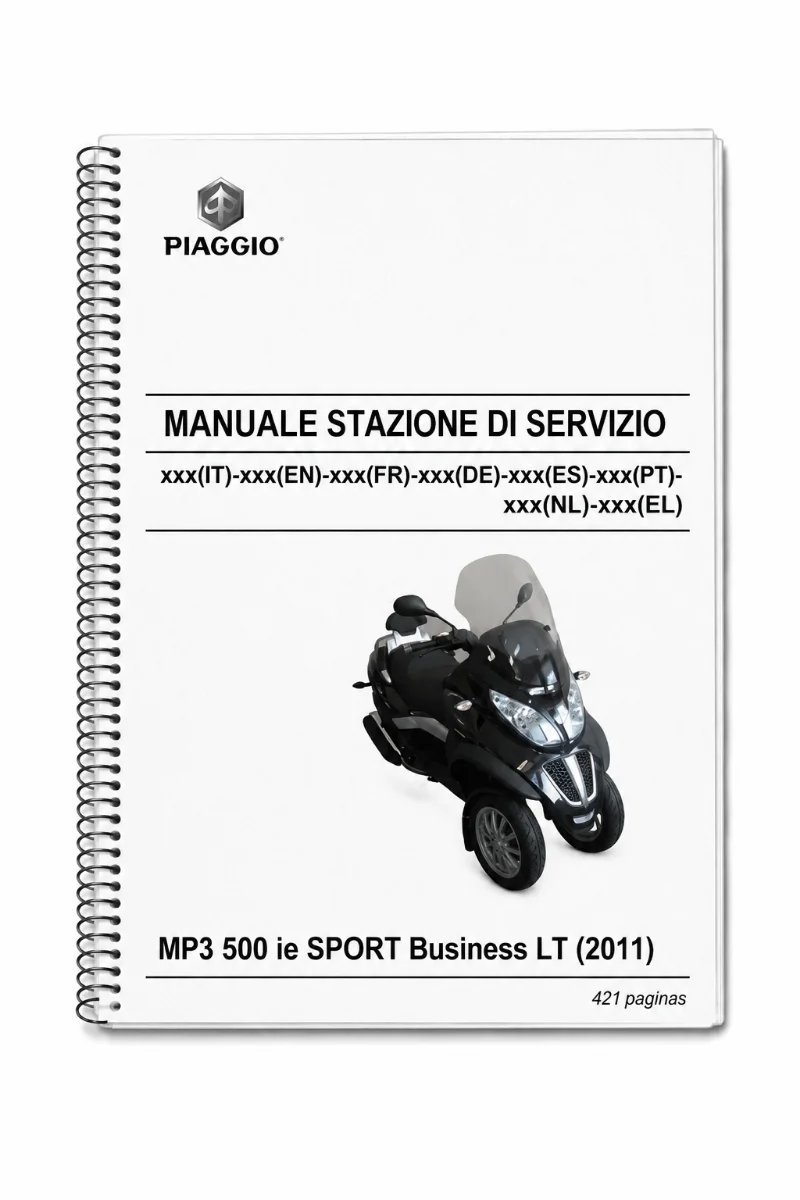 Manual de Taller Piaggio MP3 500 ie SPORT Business2011