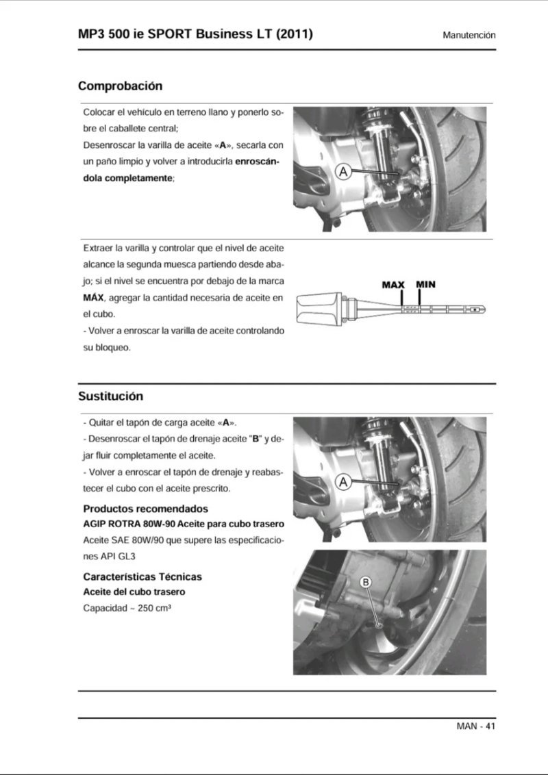 Manual de Taller Piaggio MP3 500 ie SPORT Business2011 - Imagen 3