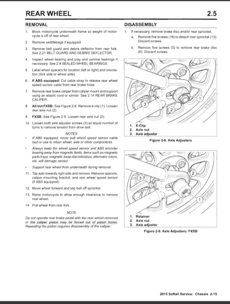 Manual de Taller Harley-Davidson Softail 2015 - Imagen 3