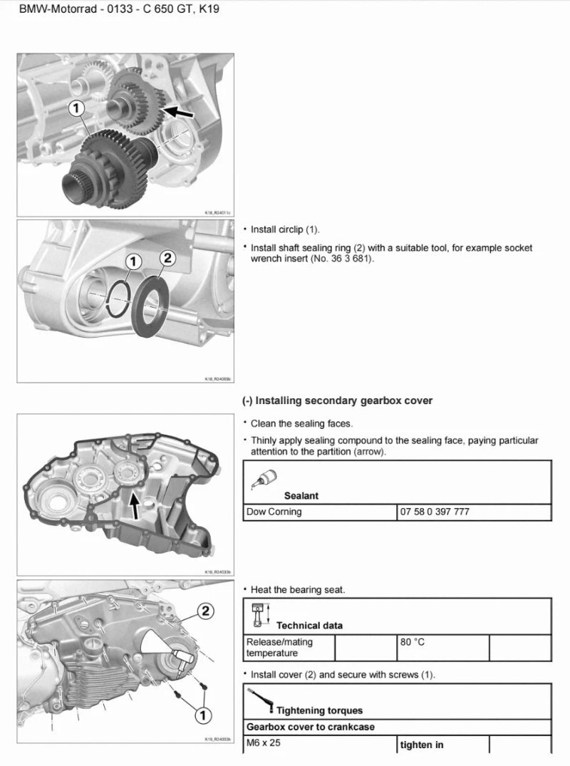 Manual de Taller BMW C 650 GT 2019 - Imagen 3