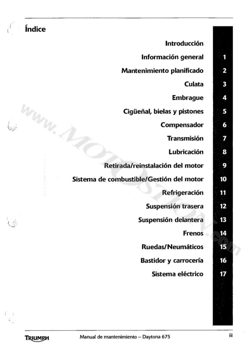 Manual de Taller Triumph DAYTONA 2008 - Imagen 2