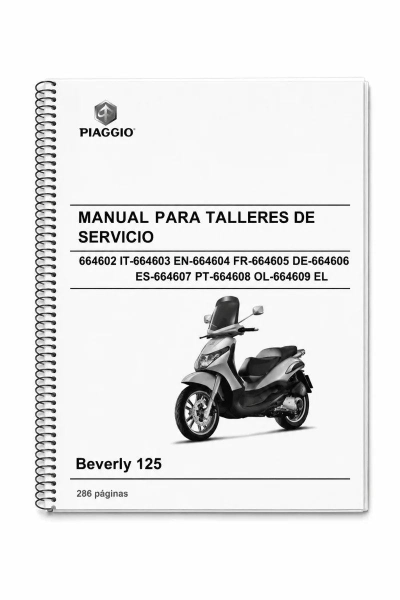 Manual de Taller Piaggio Beverly 125 2010