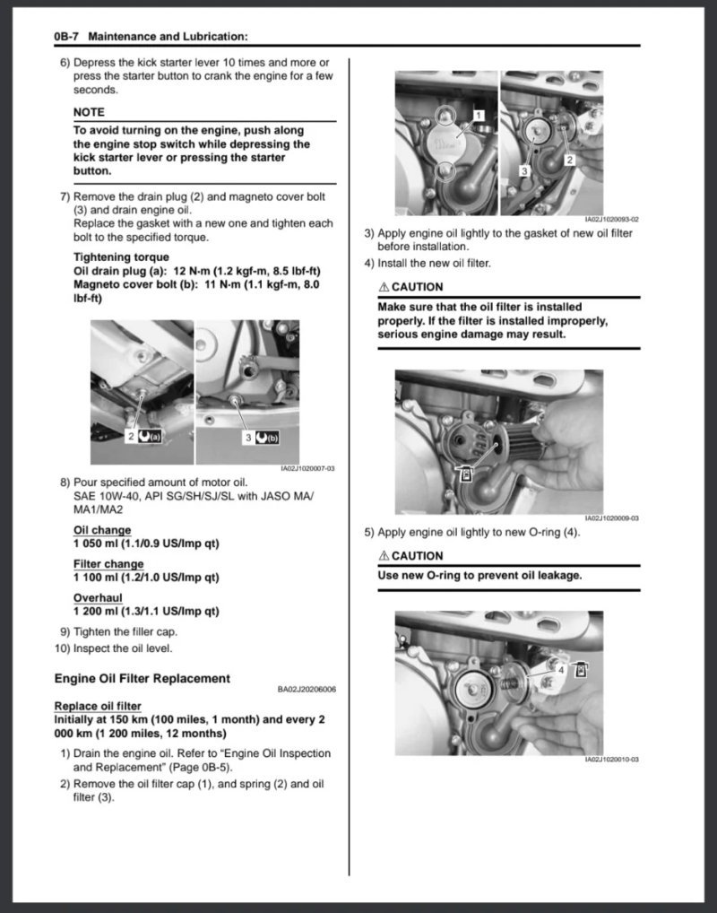 Manual de Taller Suzuki RMX450Z 2009 - Imagen 3