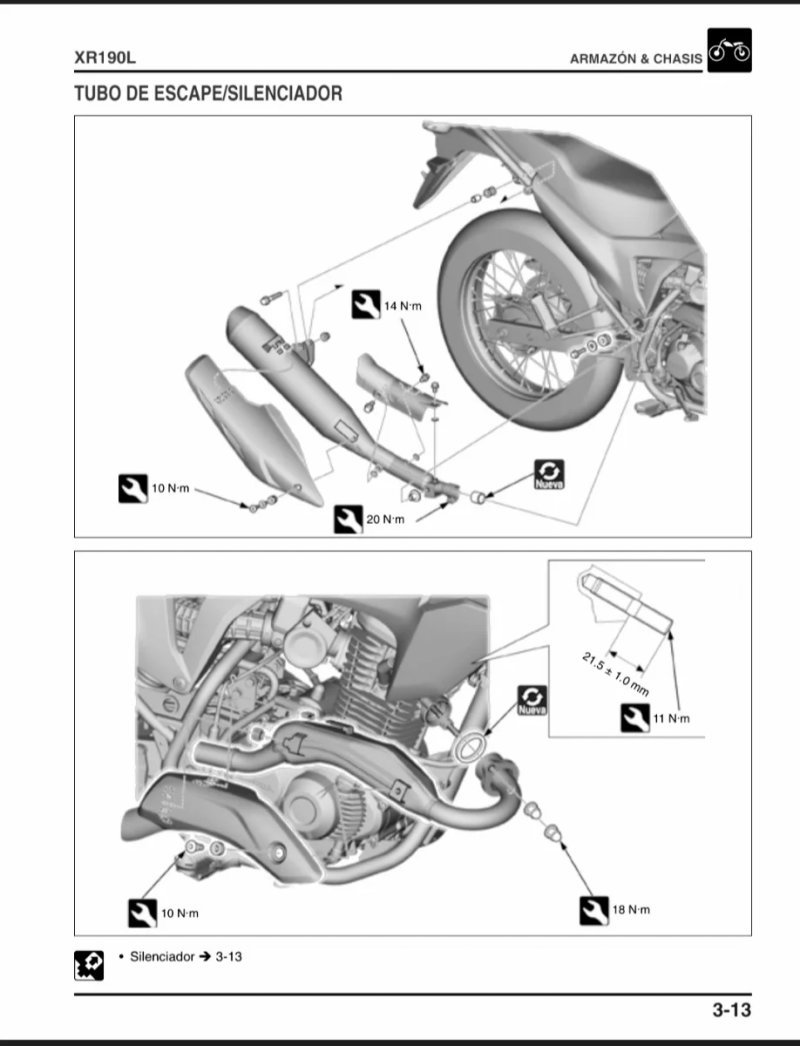 Manual de Taller Honda XR190L 2017 - Imagen 3