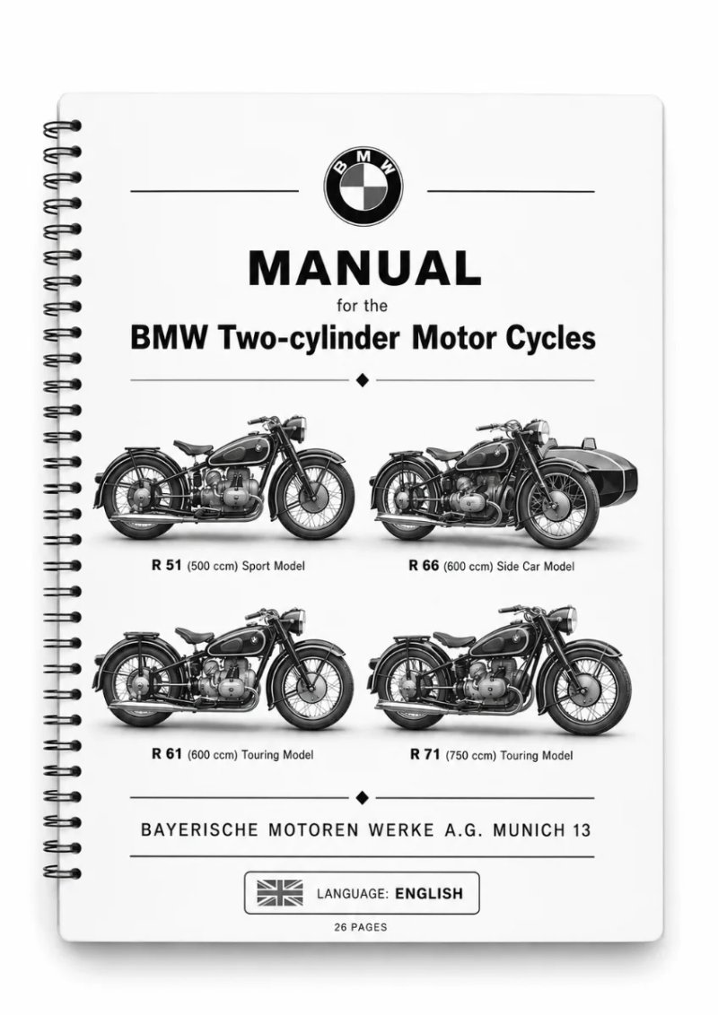 Manual de Taller BMW R51, R66, R61 y R71 1938/41