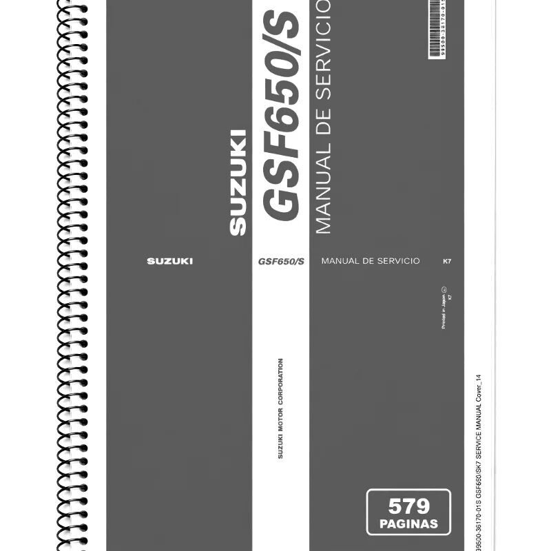 Manual de Taller Suzuki GSF650/S 2007