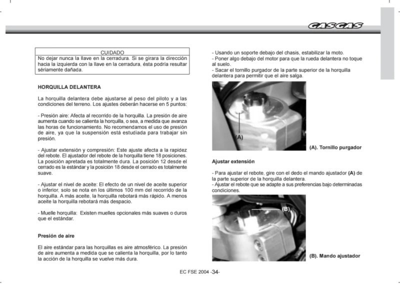 Manual de Taller Gas Gas FSE 2003 - Imagen 3