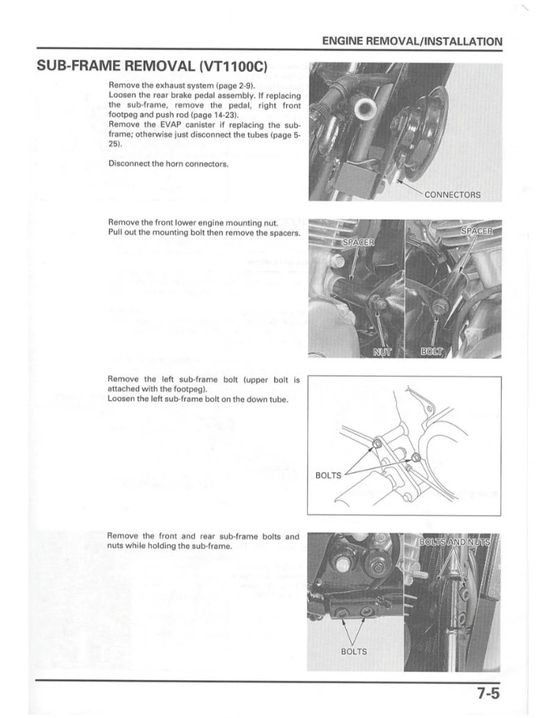 Manual de Taller Honda VT1100C Shadow Spirit 1997-2003 - Imagen 3