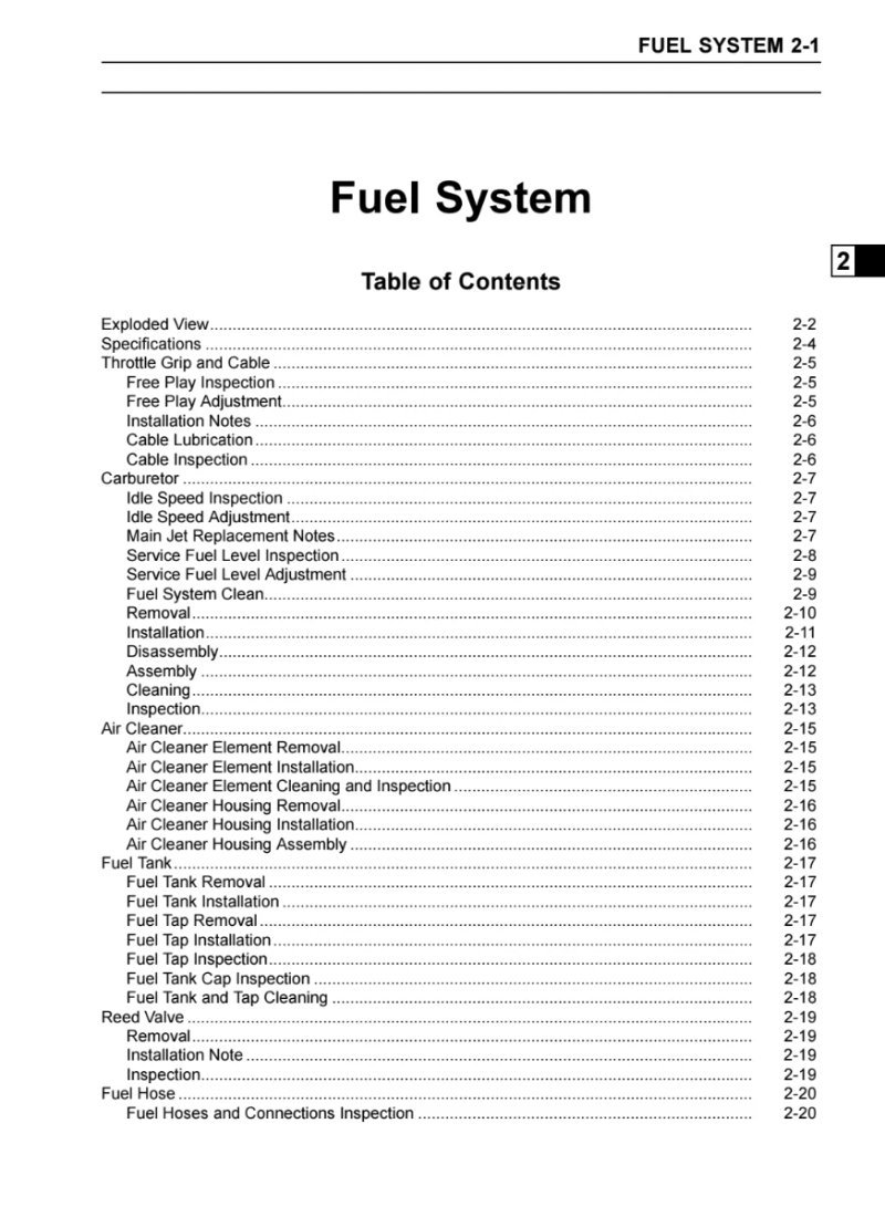 Manual de Taller Kawasaki KX 100 2006 - Imagen 2