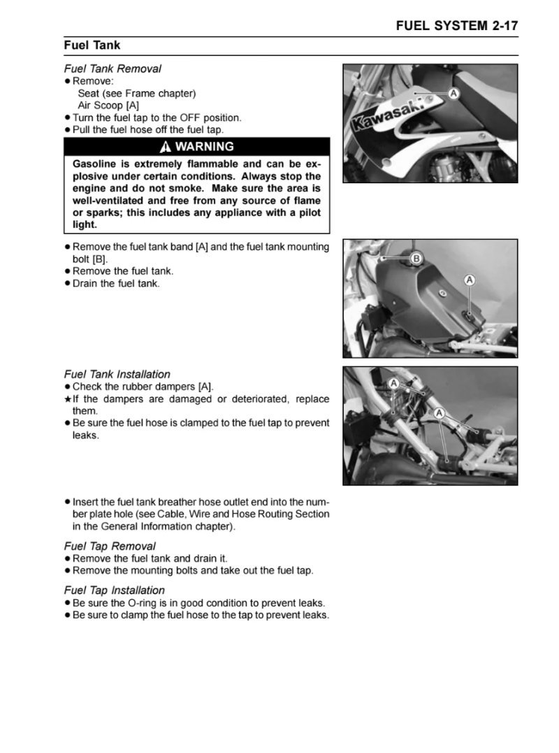Manual de Taller Kawasaki KX 100 2006 - Imagen 3